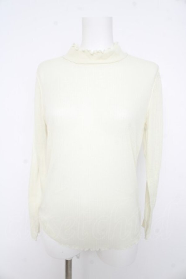 画像1: axes femme / シアープルオーバー付キャミワンピース M アイボリー Y-26-02-23-070-AX-OP-IG-ZY (1)