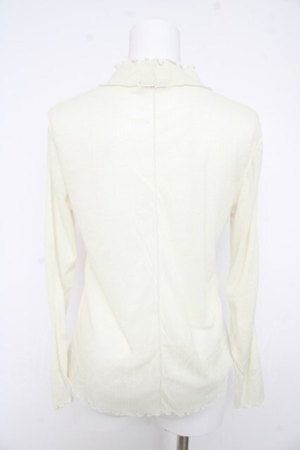 画像2: axes femme / シアープルオーバー付キャミワンピース M アイボリー Y-26-02-23-070-AX-OP-IG-ZY (2)