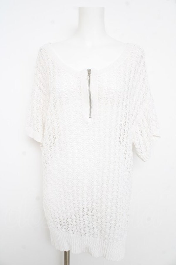 画像1: axes femme / 前後２ＷＡＹジップニット F オフシロ Y-26-02-23-083-AX-TO-IG-ZY (1)