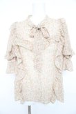画像1: axes femme / 小花柄シフォンブラウス Ｆ ベージュ系 Y-26-02-23-096-AX-BL-IG-ZY (1)