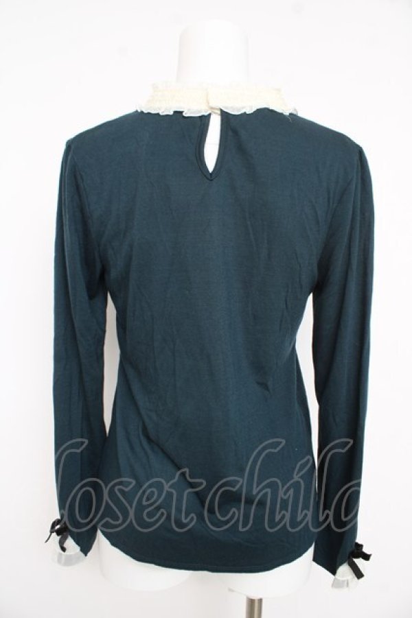 画像2: axes femme / 重ね着風カットソー  グリーン Y-26-02-23-098-AX-TO-SZ-ZY (2)