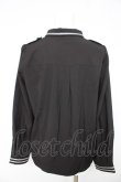 画像2: axes femme / タイ付ミリタリー風ブラウス M 黒 Y-26-02-23-112-AX-TO-SZ-ZY (2)