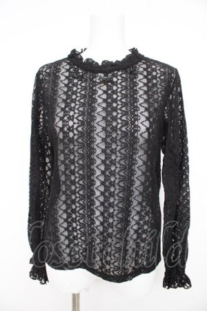 画像: m petit by misako / レースインナートップス  黒 Y-26-02-23-114-LO-TO-SZ-ZY