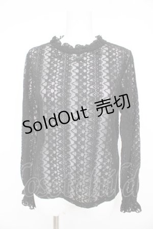 画像: m petit by misako / レースインナートップス  黒 Y-26-02-23-114-LO-TO-SZ-ZY