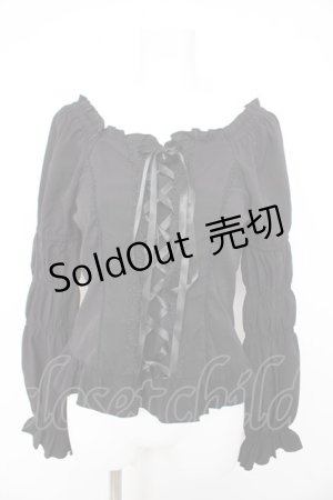 画像: axes femme / グレースブラウス F 黒 Y-26-02-23-115-AX-BL-SZ-ZY