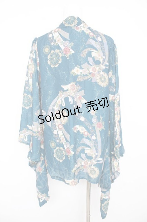 画像2: axes femme / 燦爛柄羽織  グリーン Y-26-02-23-123-AX-TO-SZ-ZY (2)