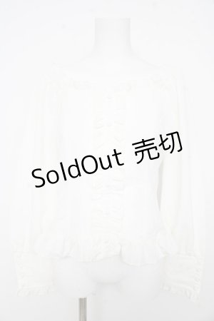 画像: axes femme / オフショルブラウス  生成り Y-26-02-23-127-AX-BL-SZ-ZY