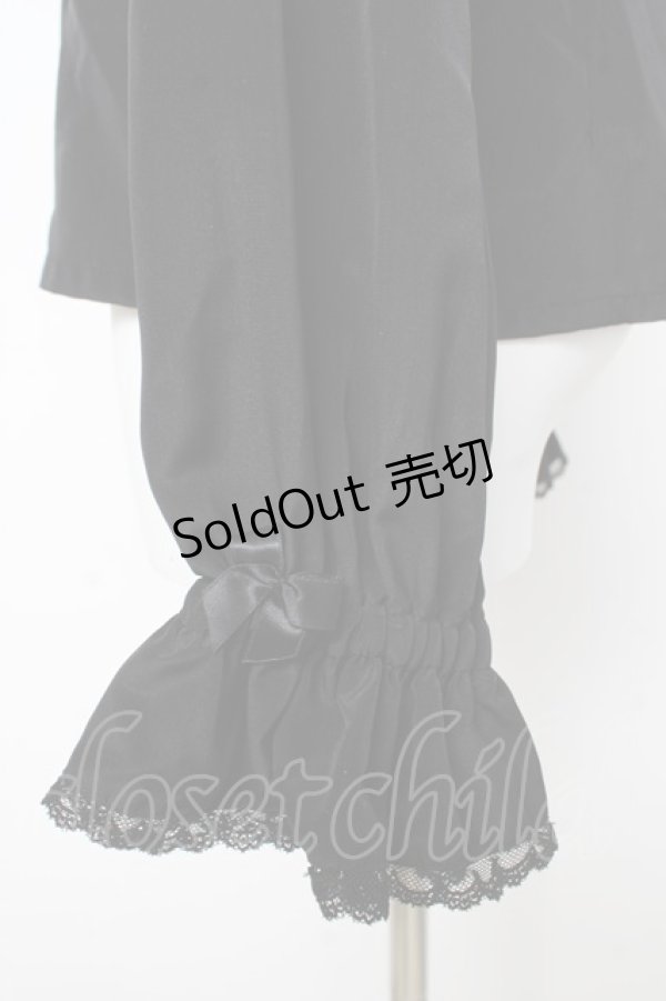 画像4: BABY, THE STARS SHINE BRIGHT / Ribbonデシンブラウス  黒 Y-26-02-23-129-BA-BL-SZ-ZY (4)