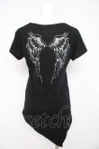 画像2: PEACE NOW / ウィングプリント変形トップス M 黒 Y-26-02-23-132-PU-TO-SZ-ZY (2)