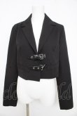 画像1: Jamieエーエヌケー / ベルト付きジャケット  黒 Y-26-02-23-136-LO-JA-SZ-ZY (1)