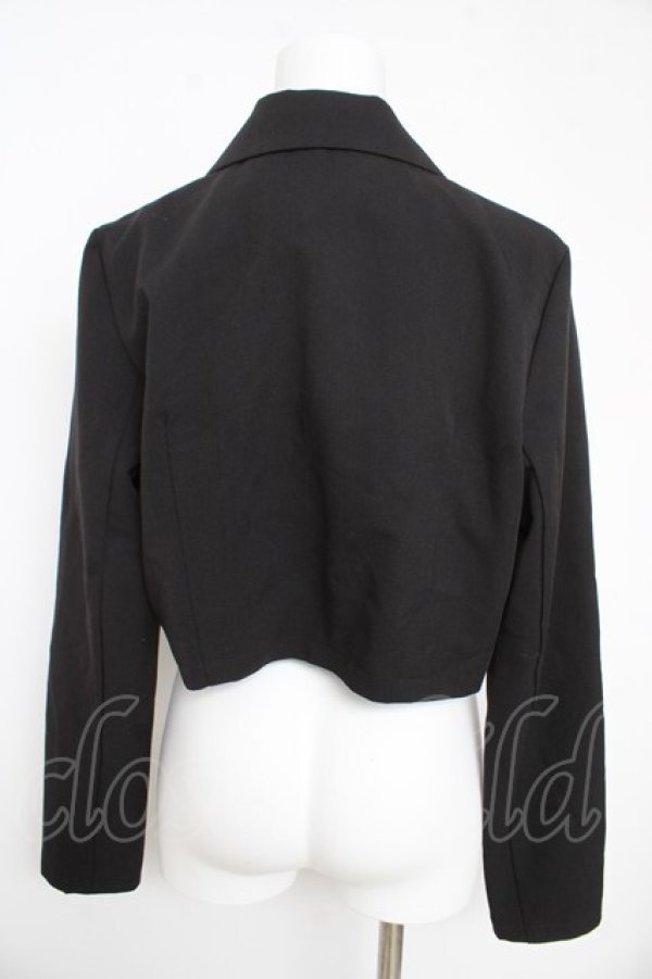 画像2: Jamieエーエヌケー / ベルト付きジャケット  黒 Y-26-02-23-136-LO-JA-SZ-ZY (2)