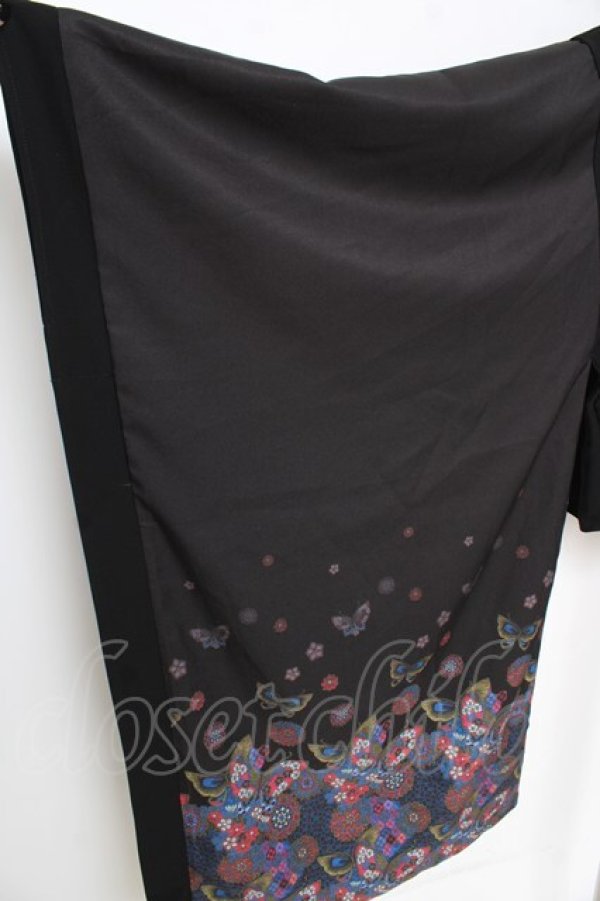 画像4: rezen / 花魁×蝶振袖羽織  瑠璃色 Y-26-02-23-138-LO-TO-SZ-ZY (4)