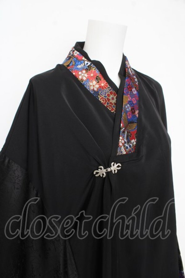 画像3: rezen / 花魁×蝶着物シャツ  瑠璃色 Y-26-02-23-139-LO-TO-SZ-ZY (3)