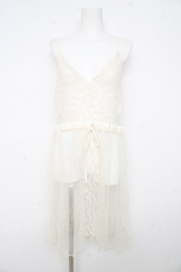 画像1: axes femme / チュールオーバーキャミワンピース  生成り Y-26-02-23-140-AX-OP-SZ-ZY (1)