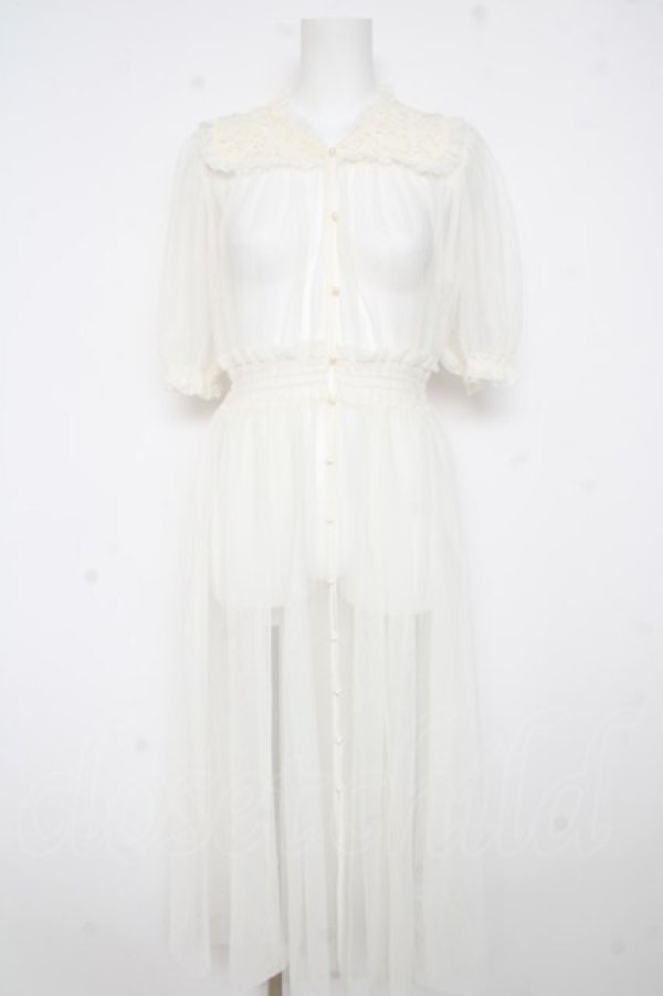 画像1: an another angelus / レースヨークチュールガウンワンピース  生成り Y-26-02-23-142-CA-OP-SZ-ZY (1)