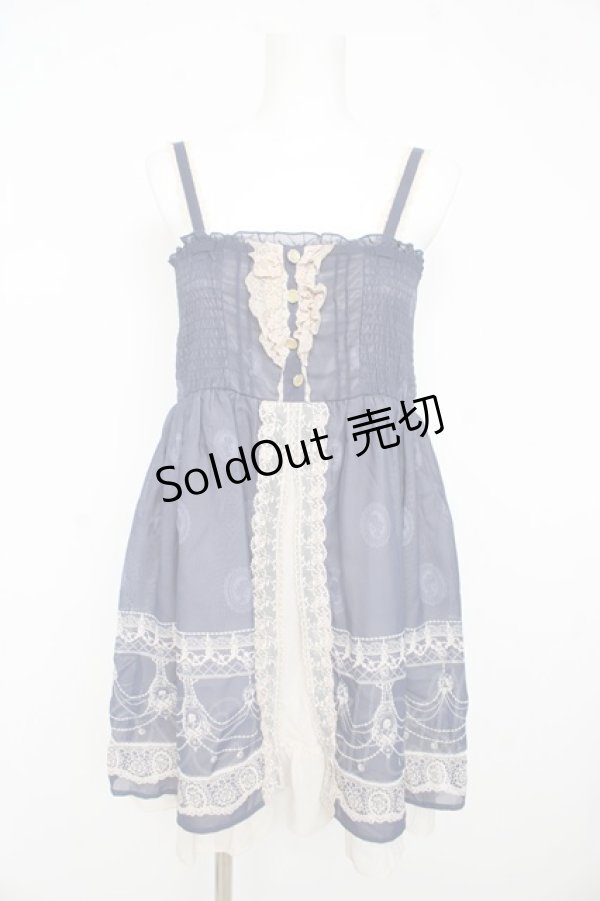 画像1: axes femme / 単色パネルシャーリングチュニ  青 Y-26-02-23-149-AX-OP-SZ-ZY (1)