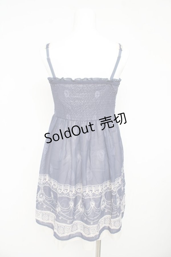 画像2: axes femme / 単色パネルシャーリングチュニ  青 Y-26-02-23-149-AX-OP-SZ-ZY (2)