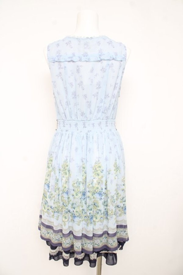 画像2: axes femme / カラーローズパネル柄ワンピース  ラベンダー Y-26-02-23-152-AX-OP-SZ-ZY (2)