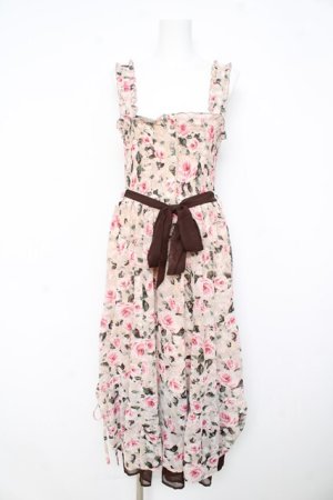 画像: axes femme / ロングキャミワンピース M 淡ピンク Y-26-02-23-158-AX-OP-SZ-ZY