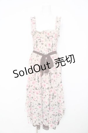 画像: axes femme / ロングキャミワンピース M 淡ピンク Y-26-02-23-158-AX-OP-SZ-ZY