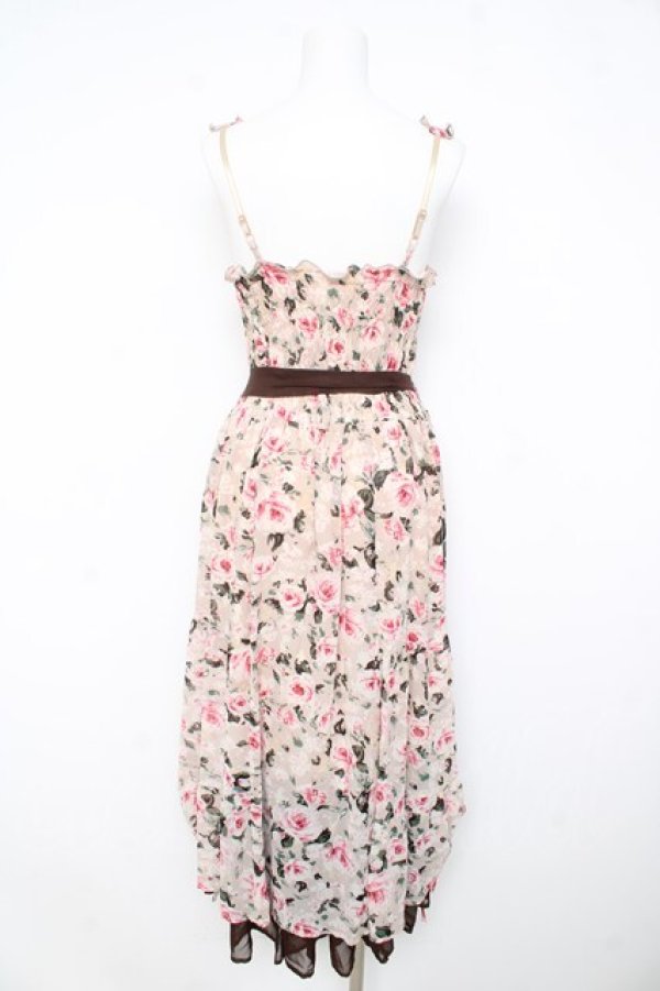 画像2: axes femme / ロングキャミワンピース M 淡ピンク Y-26-02-23-158-AX-OP-SZ-ZY (2)