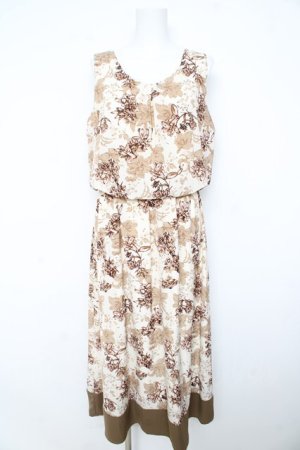 画像: axes femme / 裾配色ブラウジングワンピース  オフシロ×ベージュ Y-26-02-23-159-AX-OP-IG-ZY