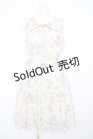 画像: axes femme / 花柄セーラーワンピース  アイボリー Y-26-02-23-164-AX-OP-IG-ZY