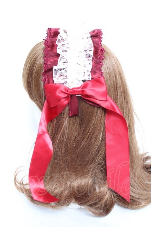 画像2: axes femme kawaii / ブリムカチューシャ  赤 Y-26-02-23-018-AX-AC-SZ-ZY (2)