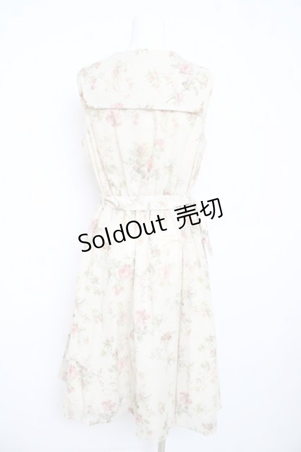 画像2: axes femme / 花柄セーラーワンピース  アイボリー Y-26-02-23-164-AX-OP-IG-ZY (2)