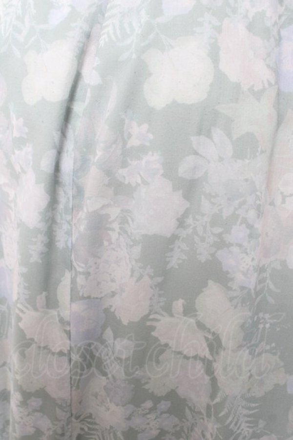 画像3: axes femme / 肩あきボタニカルフラワーワンピース  ライトグレー Y-26-02-23-165-AX-OP-IG-ZY (3)