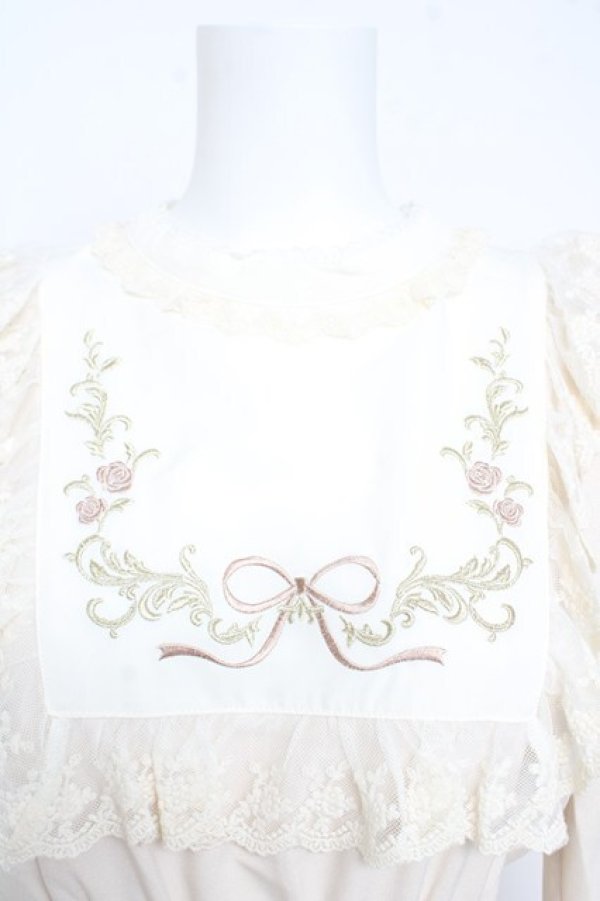 画像3: axes femme POETIQUE / ブロッキングブーケ刺繍ワンピース  生成り Y-26-02-23-171-AX-OP-SZ-ZY (3)