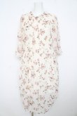 画像1: axes femme / 細プリーツ花柄ワンピース M キナリ Y-26-02-23-173-AX-OP-SZ-ZY (1)