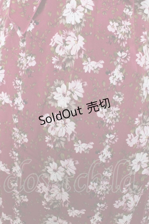 画像3: axes femme / ビスチェ切替ドッキングワンピース M ワイン Y-26-02-23-174-AX-OP-SZ-ZY (3)