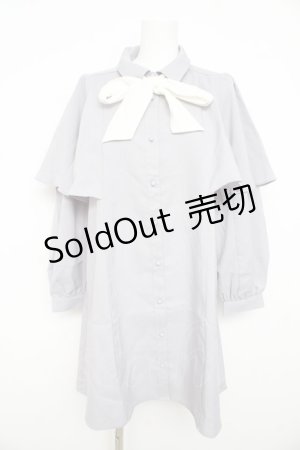 画像: axes femme / ケープデザインワンピース  ラベンダー Y-26-02-23-177-AX-OP-IG-ZI