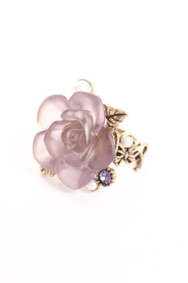 画像1: axes femme / フェイバリットローズリング  パープル Y-26-02-23-002-AX-AC-SZ-ZY (1)