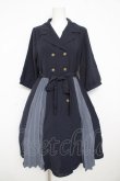 画像1: axes femme POETIQUE / バイカラートレンチワンピース  ネイビー Y-26-02-23-181-AX-OP-IG-ZY (1)
