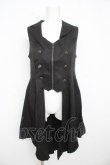 画像1: axes femme POETIQUE / 燕尾デザインロングベスト  黒 Y-26-02-23-184-AX-JA-SZ-ZY (1)