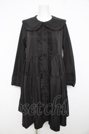 画像: axes femme kawaii / ティアードトレンチコート  黒 Y-26-02-23-186-AX-CO-SZ-ZY