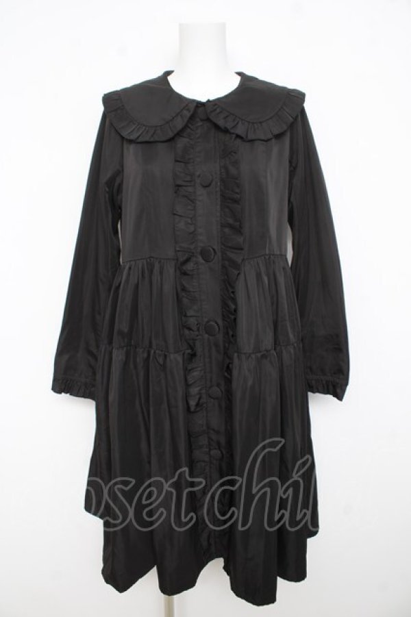 画像1: axes femme kawaii / ティアードトレンチコート  黒 Y-26-02-23-186-AX-CO-SZ-ZY (1)