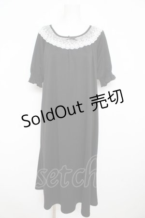 画像: m petit by misako / カットソーワンピース  黒 Y-26-02-23-190-LO-OP-SZ-ZY