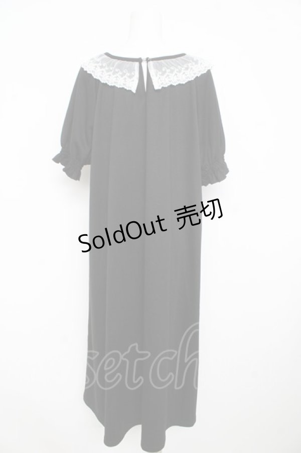 画像2: m petit by misako / カットソーワンピース  黒 Y-26-02-23-190-LO-OP-SZ-ZY (2)