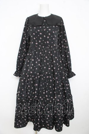 画像: m petit by misako / セーラーカラーワンピース  黒 Y-26-02-23-191-LO-OP-SZ-ZY