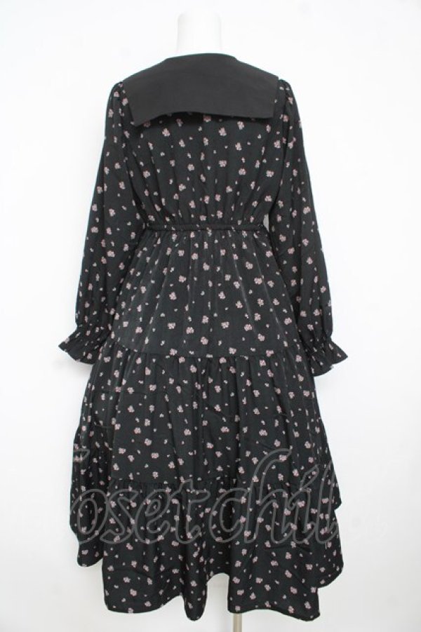 画像2: m petit by misako / セーラーカラーワンピース  黒 Y-26-02-23-191-LO-OP-SZ-ZY (2)