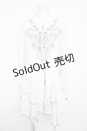 画像: Ozz oneste / Fairy talent Roseフリルパーカー  白 Y-26-02-23-198-OO-TO-SZ-ZY