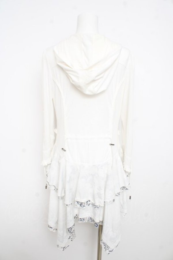 画像2: Ozz oneste / Fairy talent Roseフリルパーカー  白 Y-26-02-23-198-OO-TO-SZ-ZY (2)