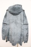 画像2: Desoro Works / conte Uneven Dye with Angel Print Hoodie  ブルーグレー Y-26-02-23-199-GO-TO-SZ-ZY (2)