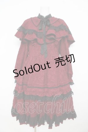画像: Hoshibako Works / Rozen Maiden x HoshibakoWorks 真紅ケープ付きワンピース  ワイン Y-26-02-23-200-LO-OP-SZ-ZY