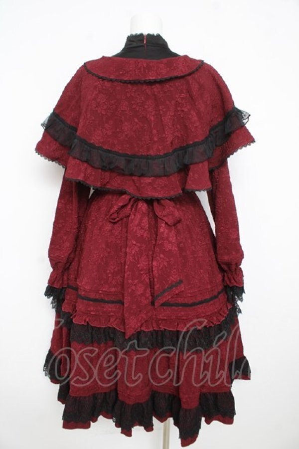 画像2: Hoshibako Works / Rozen Maiden x HoshibakoWorks 真紅ケープ付きワンピース  ワイン Y-26-02-23-200-LO-OP-SZ-ZY (2)