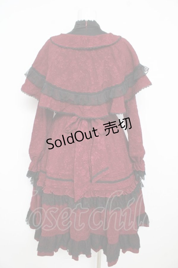 画像2: Hoshibako Works / Rozen Maiden x HoshibakoWorks 真紅ケープ付きワンピース  ワイン Y-26-02-23-200-LO-OP-SZ-ZY (2)