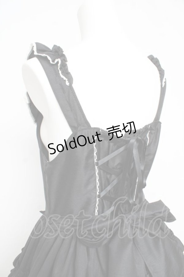 画像5: BABY, THE STARS SHINE BRIGHT / Rose Princessジャンパースカート  黒×白レース Y-26-02-23-201-BA-OP-SZ-ZY (5)